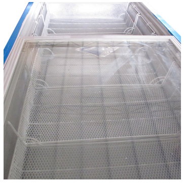 冰熊（BingXiong)SC/SD-550 550升冷藏冷冻商用转换岛柜 玻璃门冷柜冰柜