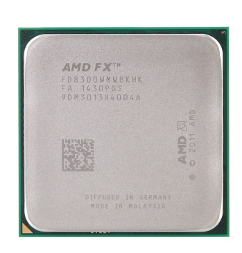 AMD FX系列八核 FX-8300盒装CPU（Socket AM3+/3.3GHz/16MB缓存/95W/WITHOUT FAN）