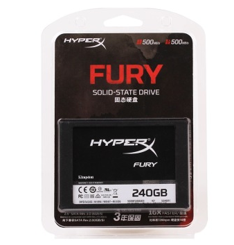 金士顿(Kingston)HyperX Fury系列 120G SATA3 固态硬盘