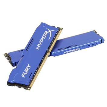 金士顿(Kingston)骇客神条 Fury系列 DDR3 1600 8GB(4GBx2)台式机内存(HX316C10FK2/8)蓝色
