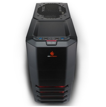 酷冷至尊（CoolerMaster）装甲兵 侧透游戏机箱(USB3.0*2/前置20cm红光风扇/0.8mm板厚/绝佳散热)