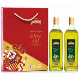 [拉雷纳橄榄油]橄榄油普通礼盒(750ml双瓶装)