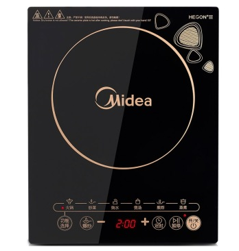 美的（Midea） WK2102T 整版触摸式电磁炉(赠汤锅+炒锅）