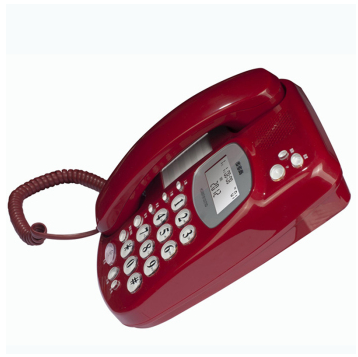 步步高HCD6132有绳电话机 座机 大夜光按键 大铃声 圆润造型经典家用 来电显示 防雷 红色
