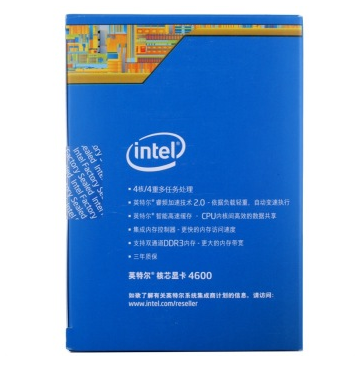 英特尔（Intel） 酷睿i5-4590 22纳米 Haswell全新架构盒装CPU （LGA1150/3.3GHz/6M三级缓存）