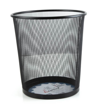 齐心（Comix）B2005 耐用铁网圆垃圾桶纸篓清洁桶收纳桶废纸篓